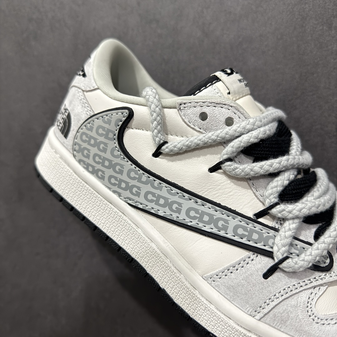 【定制版】Fragment x TS x Air Jordan 1 Low x 北面 解构绑带 三方联名倒钩低帮  XX3318-516