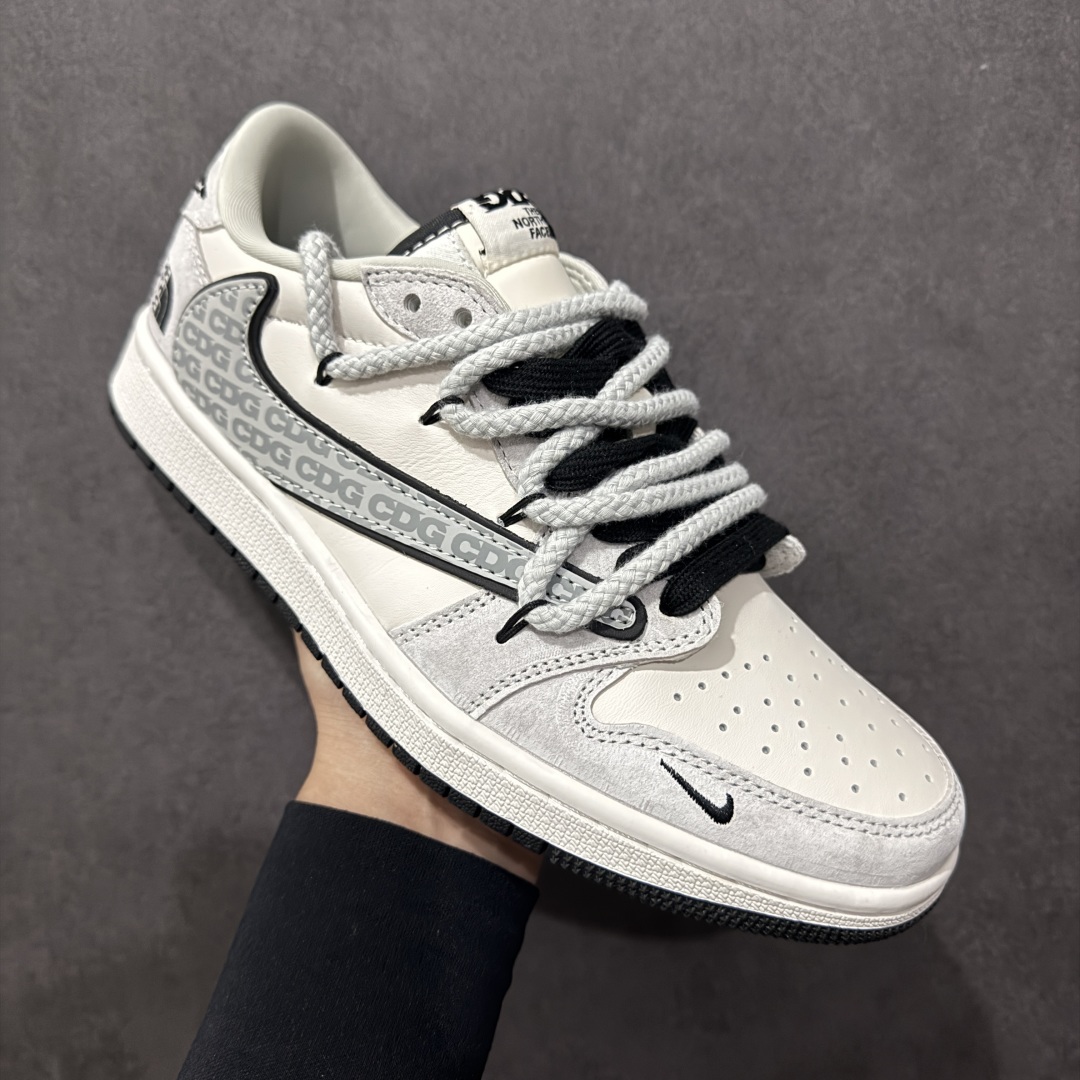 【定制版】Fragment x TS x Air Jordan 1 Low x 北面 解构绑带 三方联名倒钩低帮  XX3318-516