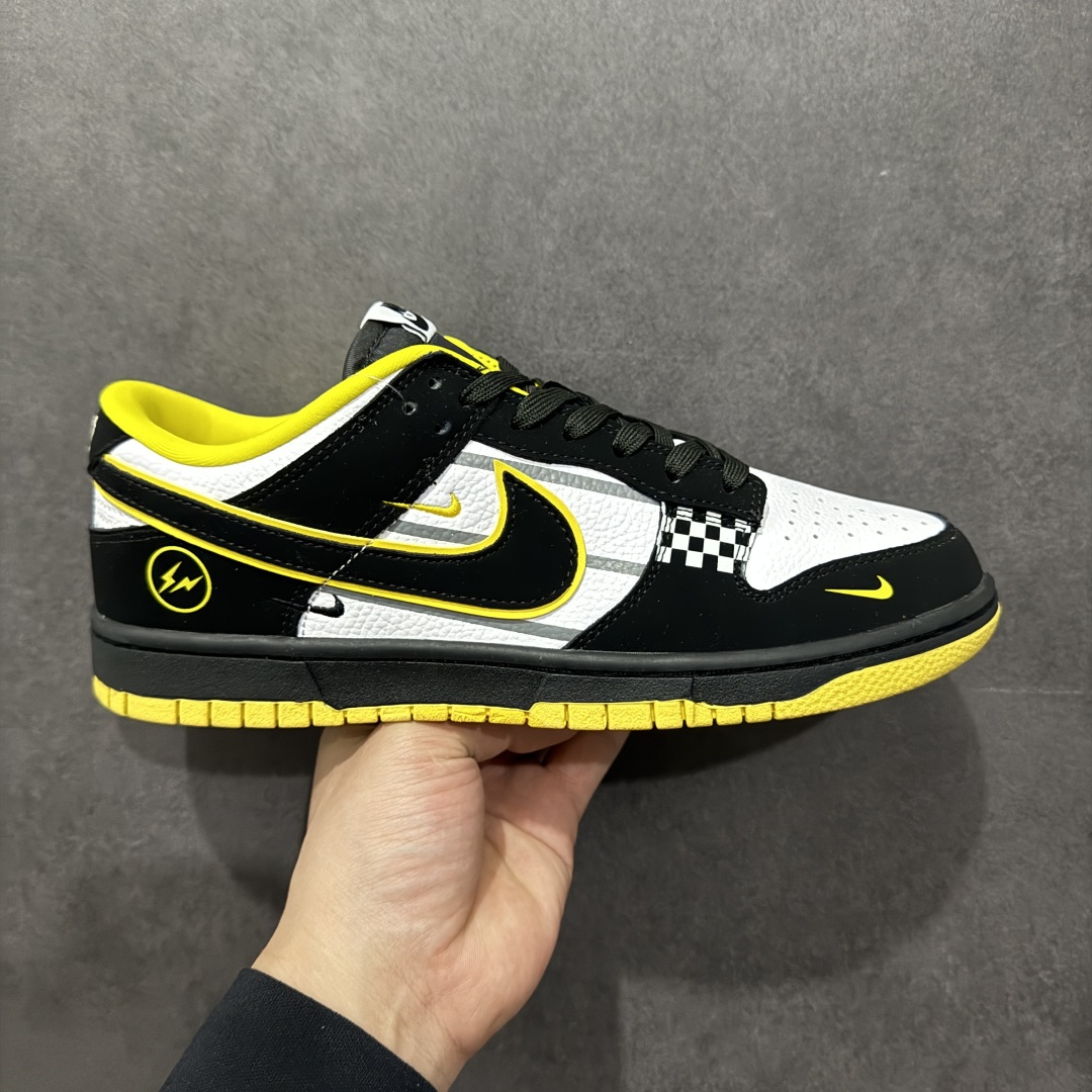 【定制版】Nk SB Dunk Low 闪电联名 赛车黑勾 周年高端定制 低帮休闲板鞋  KK1333-026