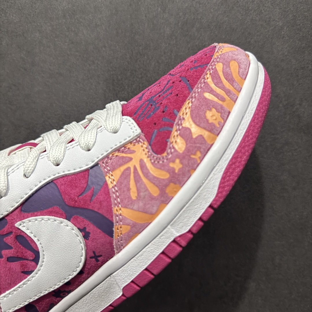 【定制版】Nk SB Dunk Low 彩色压印 粉色白勾 周年高端定制 低帮休闲板鞋 XD6188-047