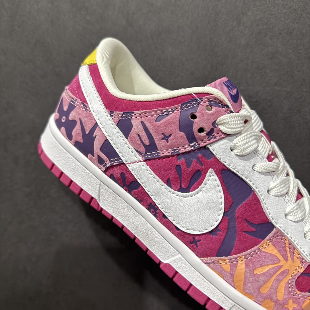 【定制版】Nk SB Dunk Low 彩色压印 粉色白勾 周年高端定制 低帮休闲板鞋 XD6188-047