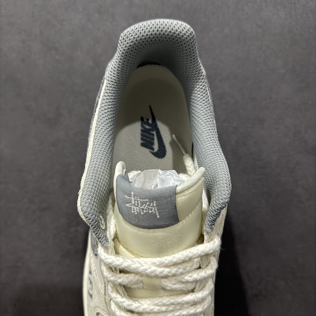 【定制版】Nk Air Force 1'07 Low 斯图西联名 双拼米灰 空军一号低帮休闲板鞋 SJ6698-024