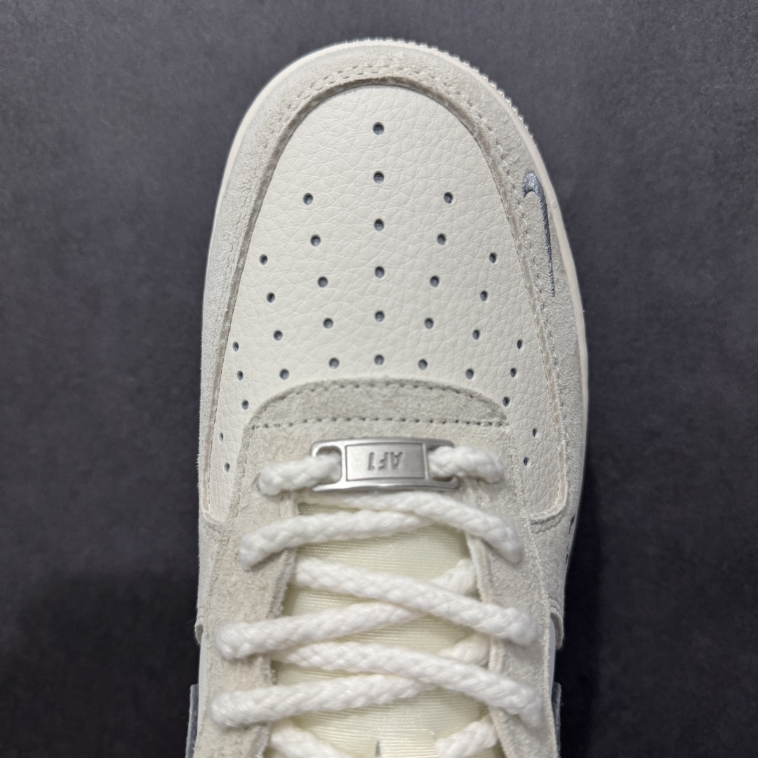 【定制版】Nk Air Force 1'07 Low 斯图西联名 双拼米灰 空军一号低帮休闲板鞋 SJ6698-024