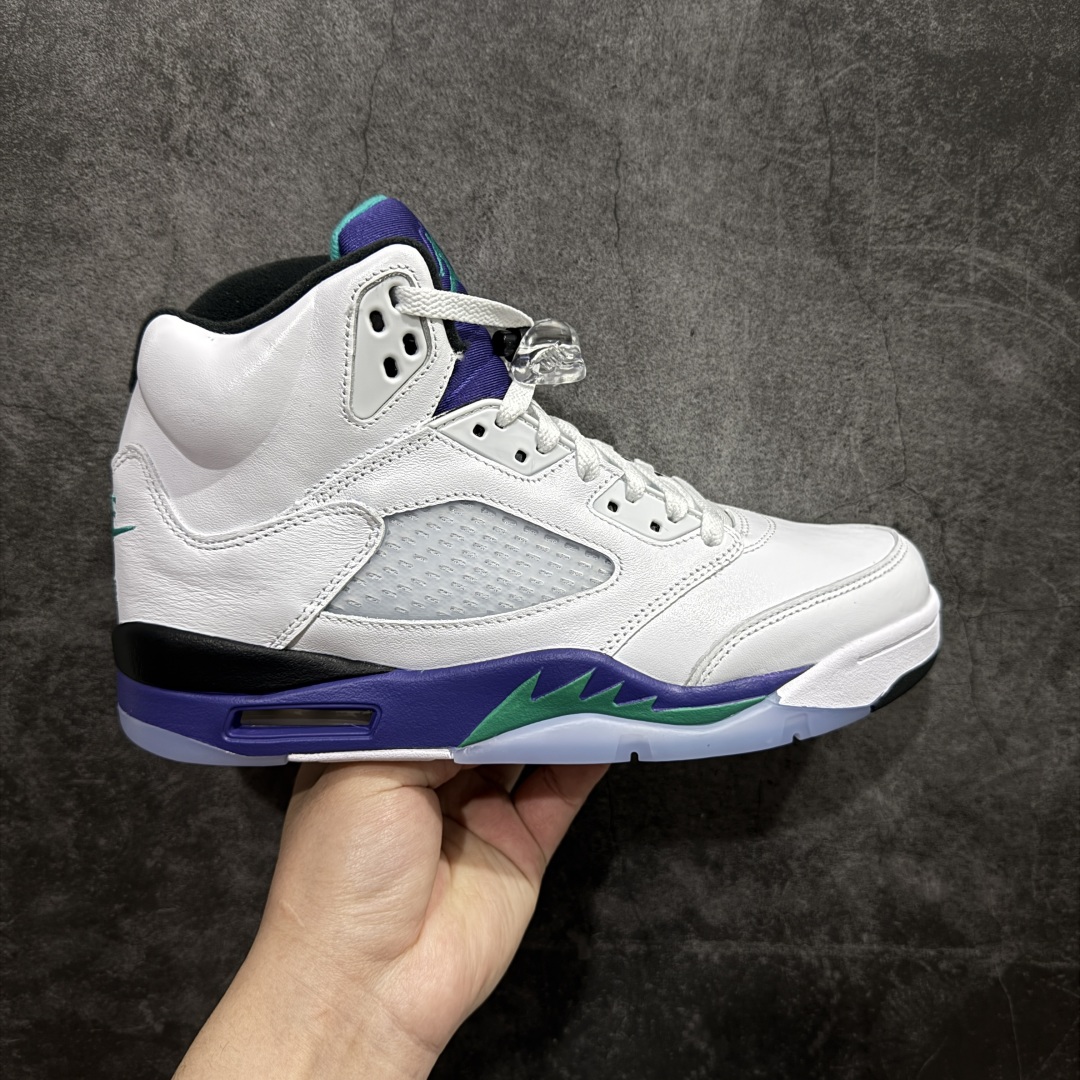 【外贸纯原版本】Air Jordan 5 Retro ”Grape” 高帮 白紫色 AJ5 乔丹5代 aj5 乔5 高邦 白紫色 乔丹篮球鞋系列  HQ7978-100