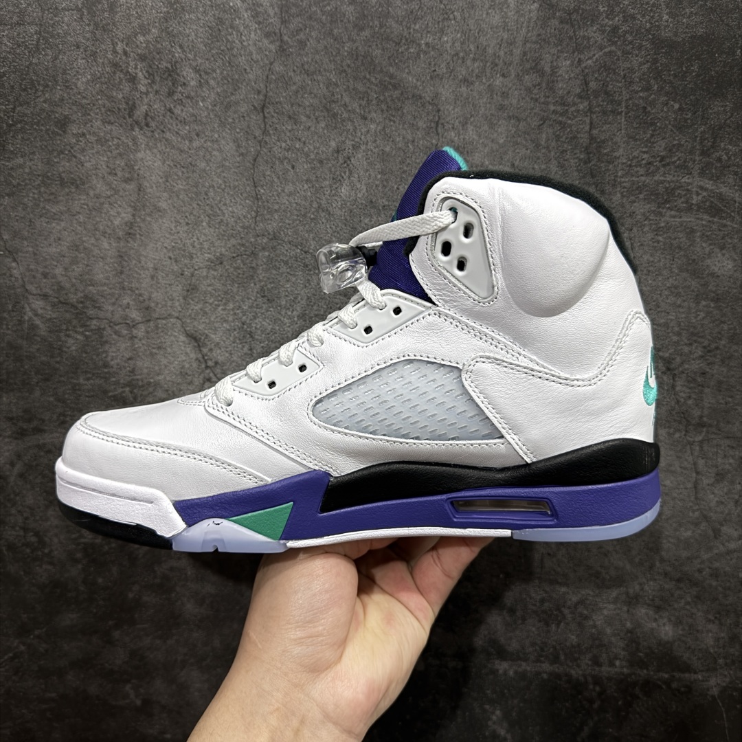 【外贸纯原版本】Air Jordan 5 Retro ”Grape” 高帮 白紫色 AJ5 乔丹5代 aj5 乔5 高邦 白紫色 乔丹篮球鞋系列  HQ7978-100