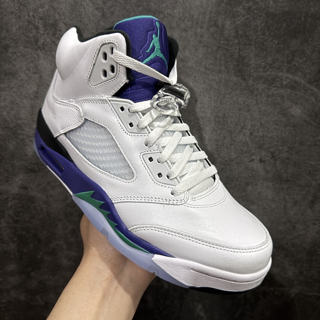 【外贸纯原版本】Air Jordan 5 Retro ”Grape” 高帮 白紫色 AJ5 乔丹5代 aj5 乔5 高邦 白紫色 乔丹篮球鞋系列  HQ7978-100