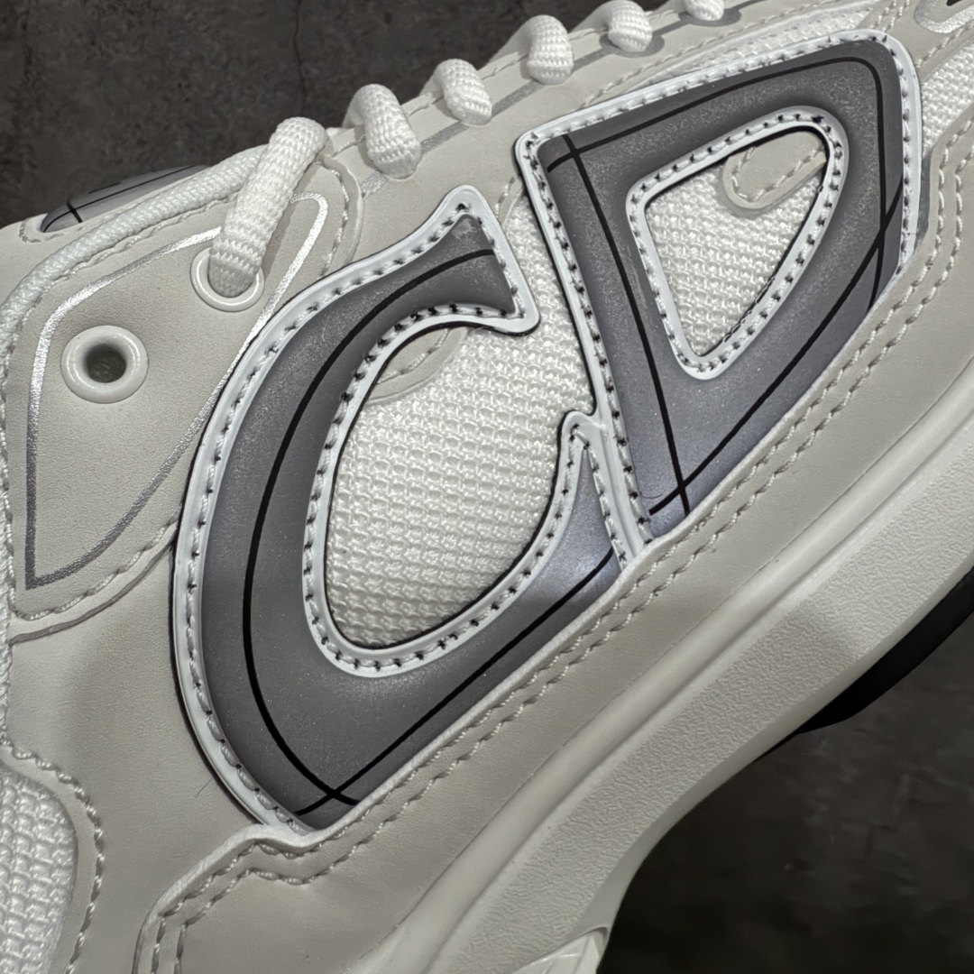 图片[3]-【总裁版】Dior B30 迪奥网眼织物低帮运动休闲鞋 原版开模 海淘专供品质同渠道货源 全套专柜原装配件 该款系列采用黑网色眼织物白和色科技料面精心制 作饰以反光“CD30”图形标志 外格轻盈的刻雕效果橡胶鞋搭底配标志性点的缀提升格调 内弹部力细节塑造想理的舒适穿着体验可与各休式闲造型配搭 彰显尚时现代的运风动范 正常尺码：39 40 41 42 43 44 45-选品中心