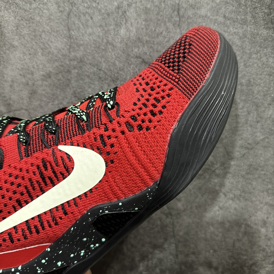 【外贸MX版本】Nike Kobe 9 Elite Low Beethoven 科比9 黑红白勾低帮 篮球鞋  653456-601
