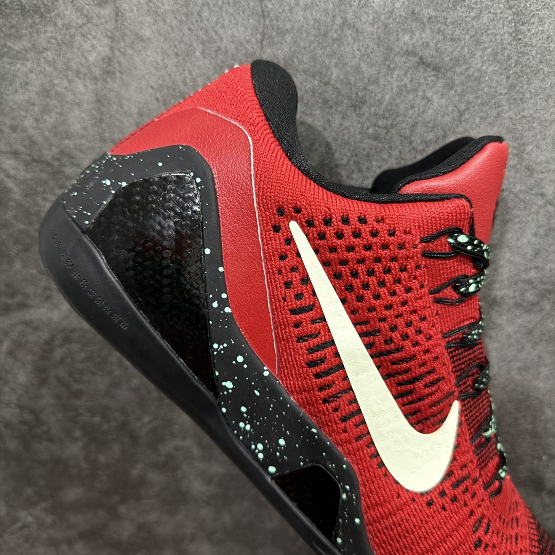 【外贸MX版本】Nike Kobe 9 Elite Low Beethoven 科比9 黑红白勾低帮 篮球鞋  653456-601