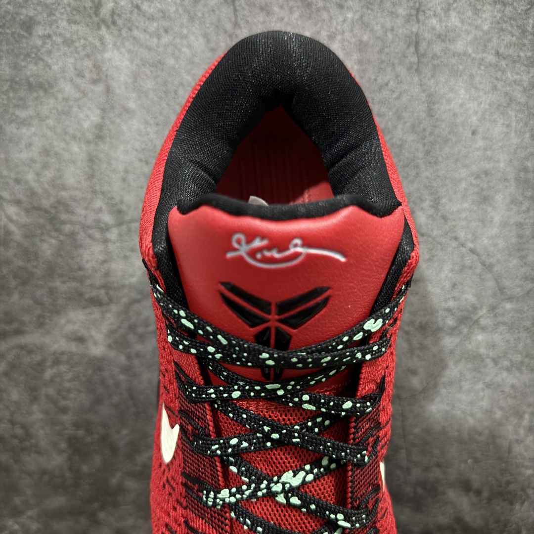 【外贸MX版本】Nike Kobe 9 Elite Low Beethoven 科比9 黑红白勾低帮 篮球鞋  653456-601