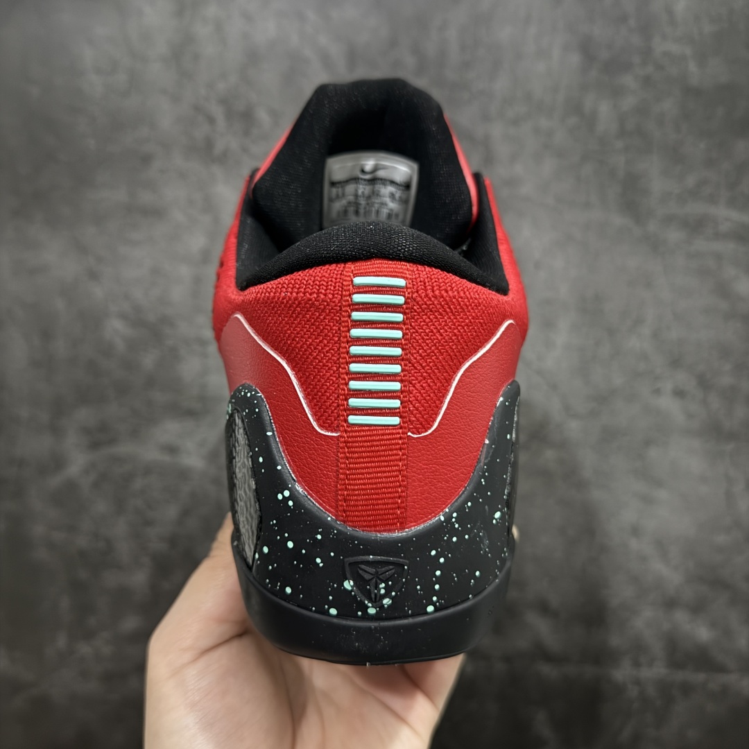 【外贸MX版本】Nike Kobe 9 Elite Low Beethoven 科比9 黑红白勾低帮 篮球鞋  653456-601