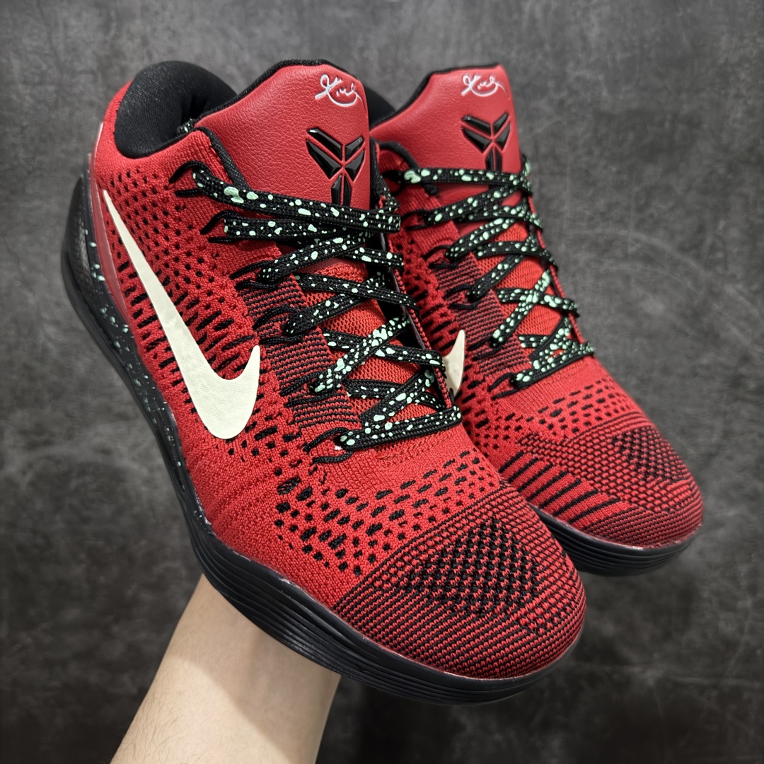 【外贸MX版本】Nike Kobe 9 Elite Low Beethoven 科比9 黑红白勾低帮 篮球鞋 男款 市场最强科比9代 原厂工艺3层立体编织flyknit鞋面 厚度同步ZP吊打市场“纯原” 原厂碳板加持 立体感区分市场货品 灵动鞋型 鞋头➕腰身版型 区分市场货品🌪过验级拉帮细节 全新复刻版中底鞋垫 REACT高弹缓震 前后掌带气垫 用实力让信仰落地 👊🏻 货号：653456-601 尺码：41-48.5半 全码出货-选品中心