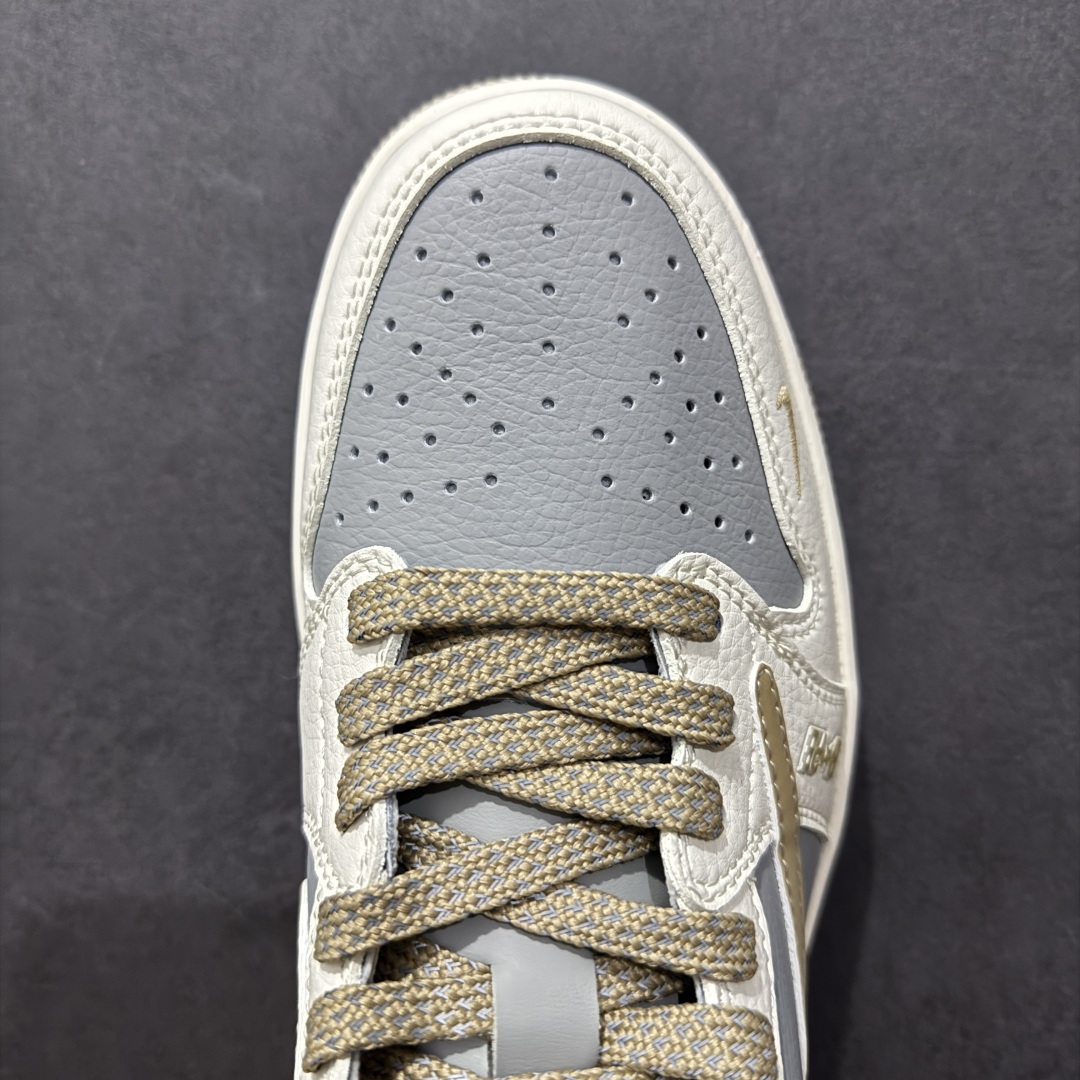 【定制版】Travis Scott x Fragment Design x Air Jordan 1 Low OG SP AJ1 乔1 Bape联名 米灰卡其双拼 低帮文化休闲板鞋 BB6511-623