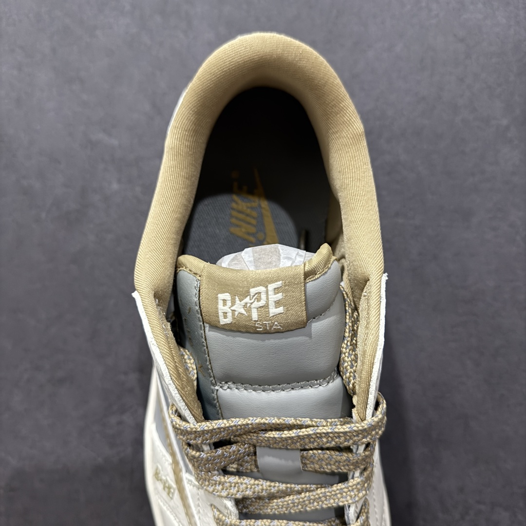 【定制版】Travis Scott x Fragment Design x Air Jordan 1 Low OG SP AJ1 乔1 Bape联名 米灰卡其双拼 低帮文化休闲板鞋 BB6511-623