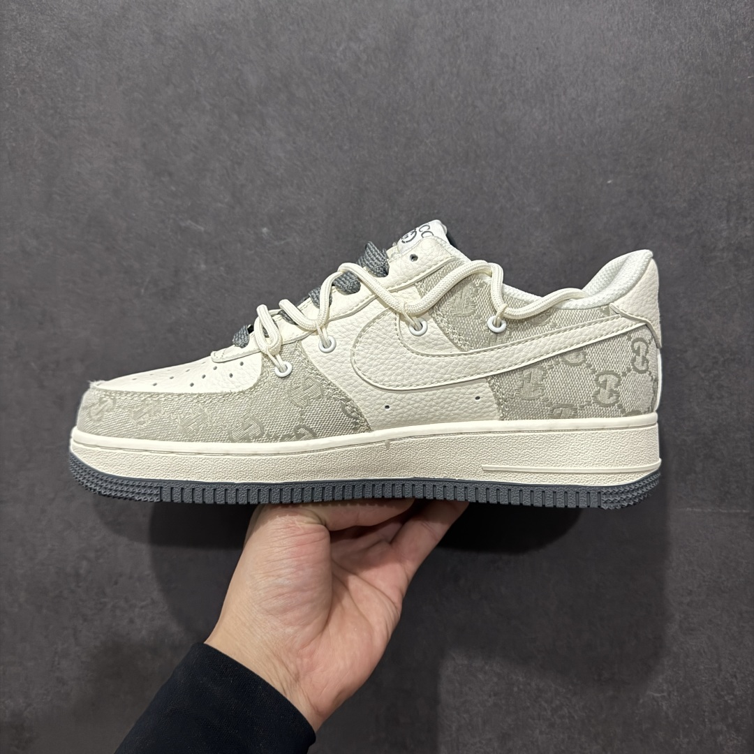 【定制版】Nike Air Force 1 Low 07 x GUCCI 白灰绑带满天星  SJ1198-105