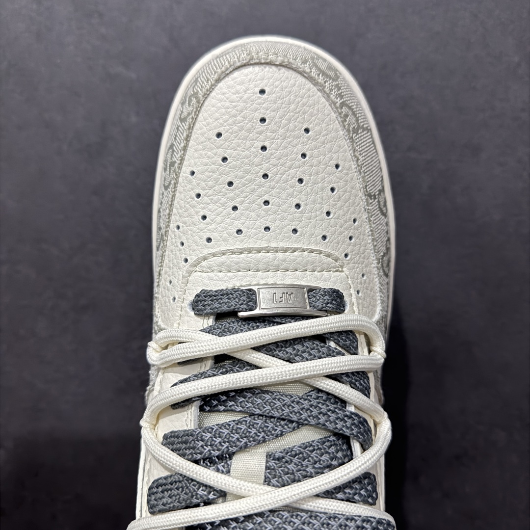 【定制版】Nike Air Force 1 Low 07 x GUCCI 白灰绑带满天星  SJ1198-105