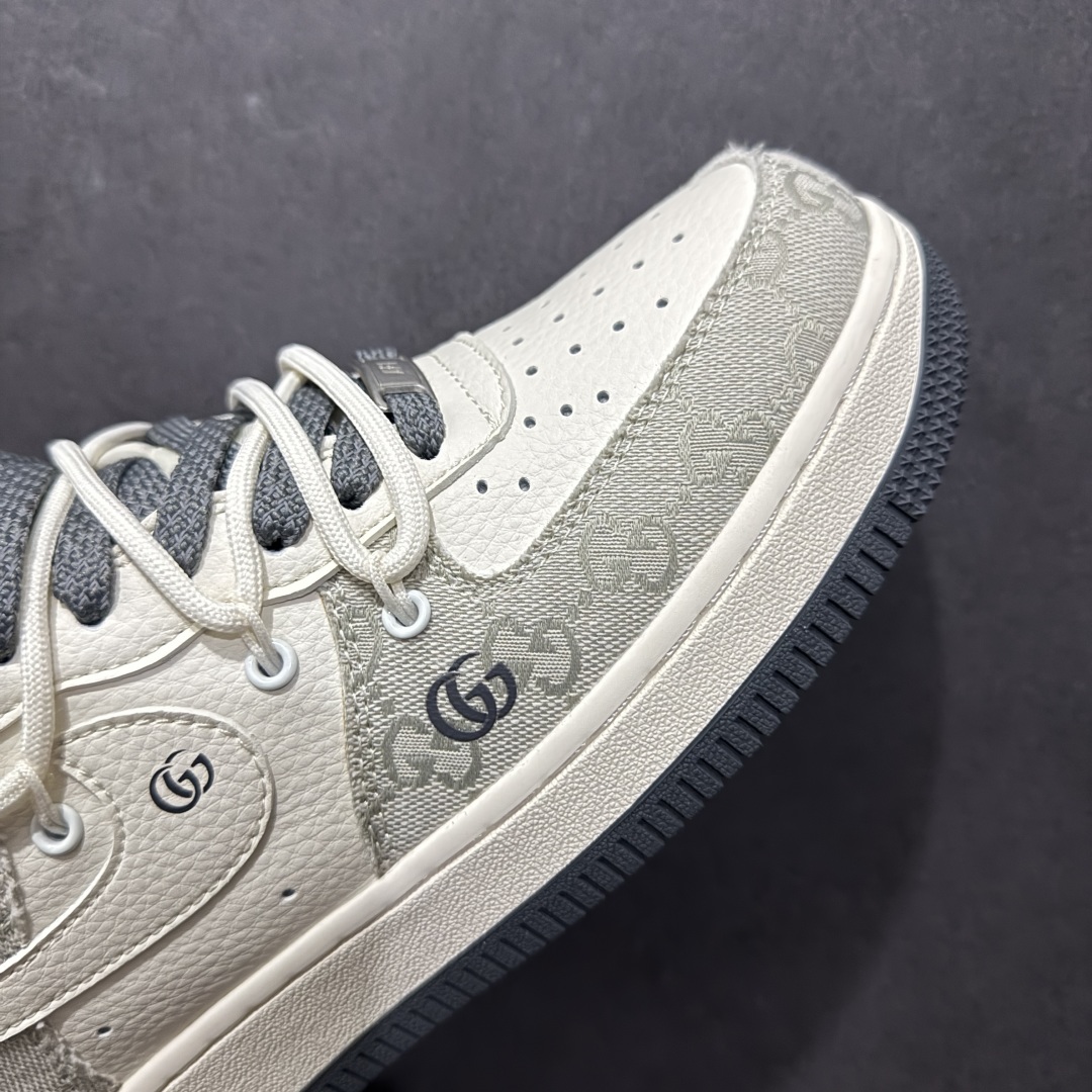 【定制版】Nike Air Force 1 Low 07 x GUCCI 白灰绑带满天星  SJ1198-105