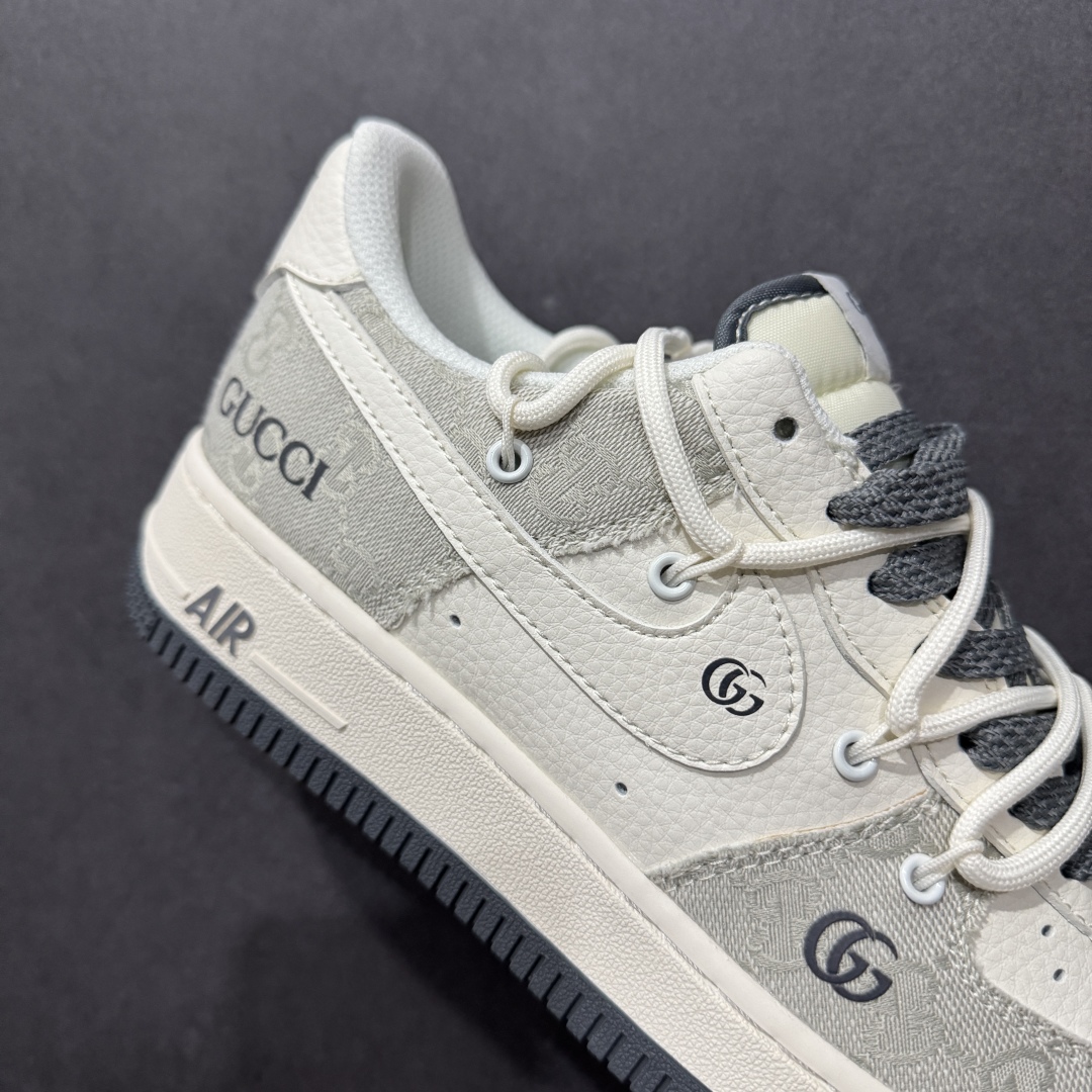 【定制版】Nike Air Force 1 Low 07 x GUCCI 白灰绑带满天星  SJ1198-105