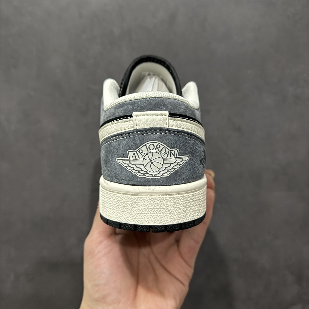 【定制版】Air Jordan 1 Low 北面联名 黑灰白勾 高端定制 低帮复古篮球鞋  XX3318-510