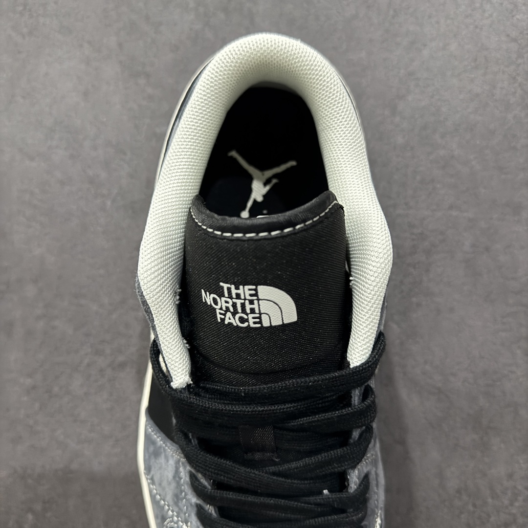 【定制版】Air Jordan 1 Low 北面联名 黑灰白勾 高端定制 低帮复古篮球鞋  XX3318-510