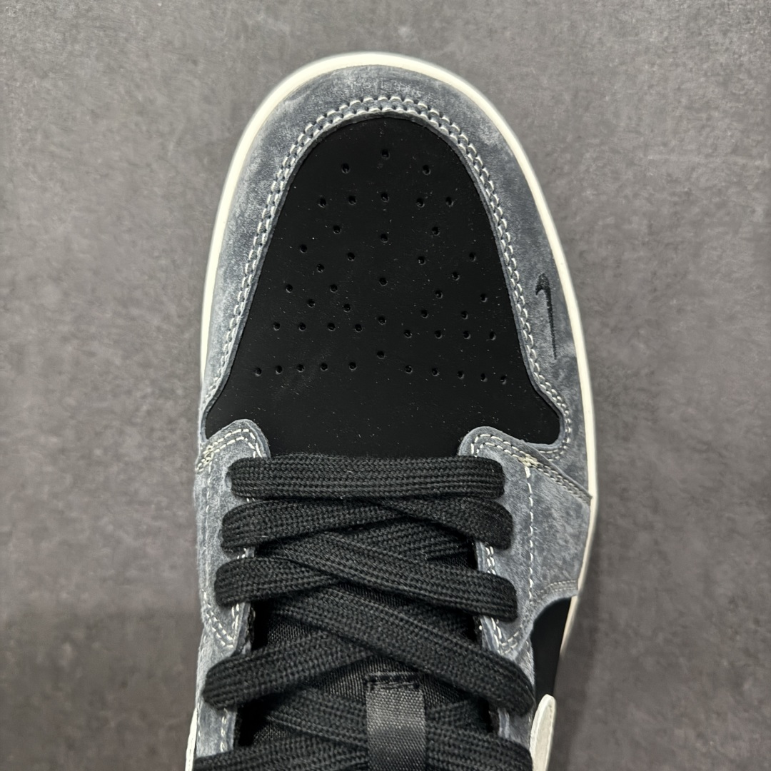 【定制版】Air Jordan 1 Low 北面联名 黑灰白勾 高端定制 低帮复古篮球鞋  XX3318-510
