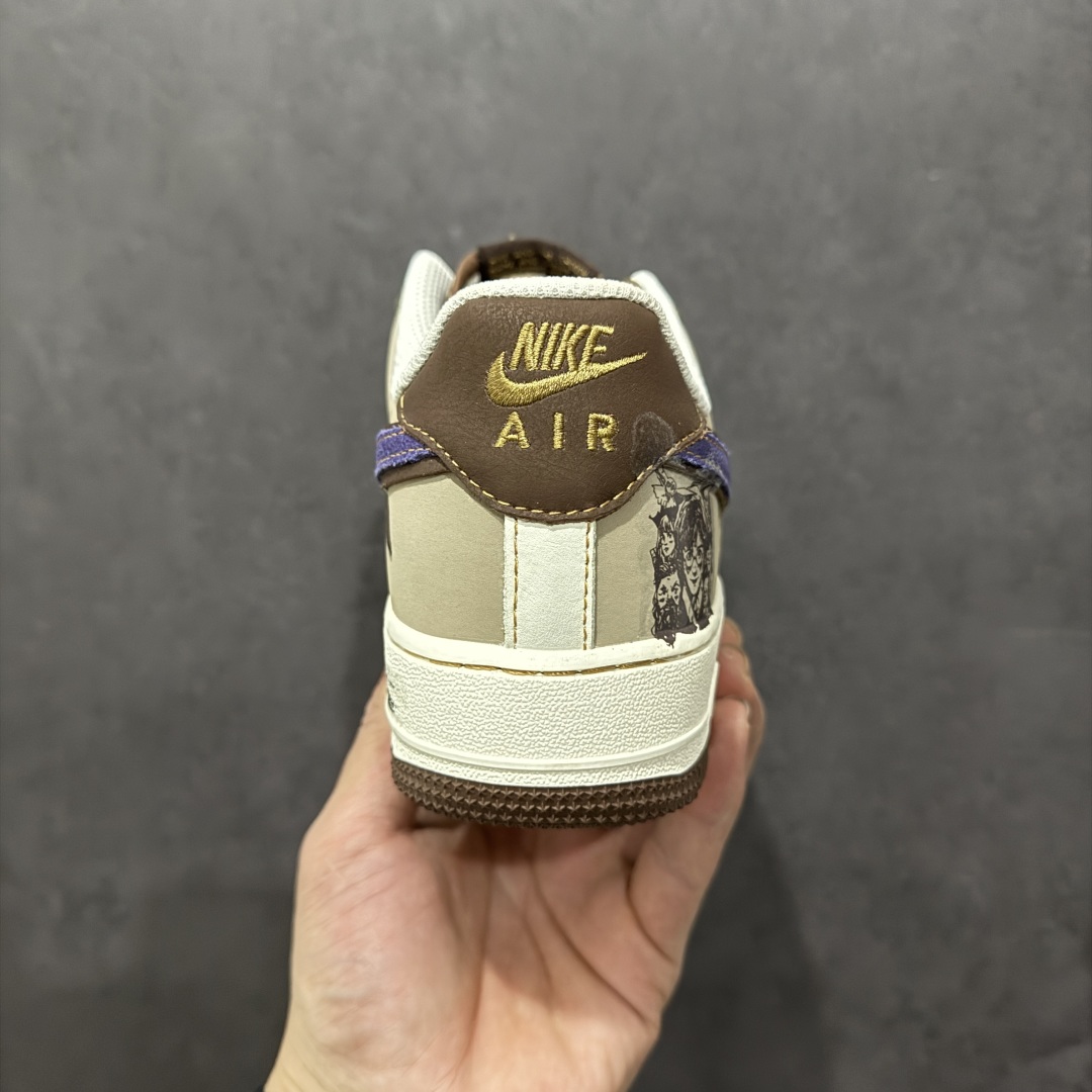 【定制版】Nike Air Force 1 Low 07 x Harry Potter 哈利波特涂鸦 棕咖紫小钩  LJ2288-111
