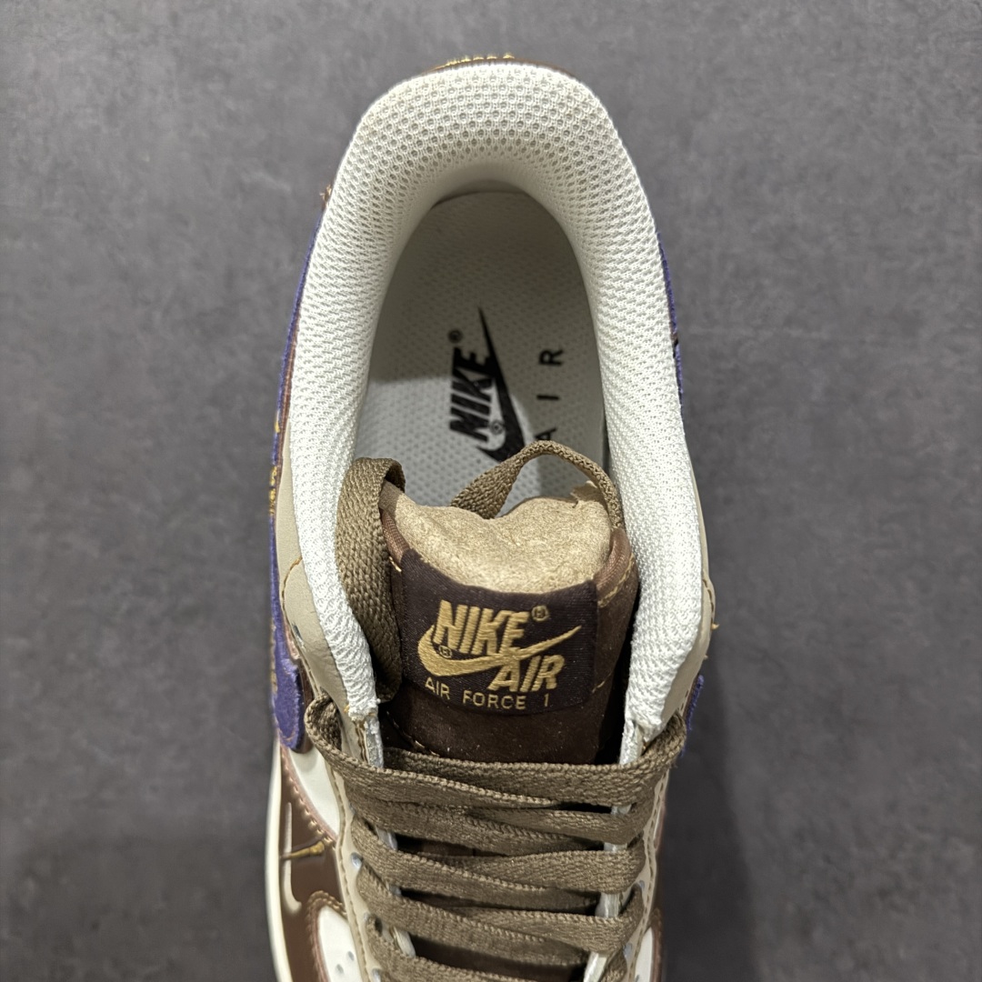 【定制版】Nike Air Force 1 Low 07 x Harry Potter 哈利波特涂鸦 棕咖紫小钩  LJ2288-111