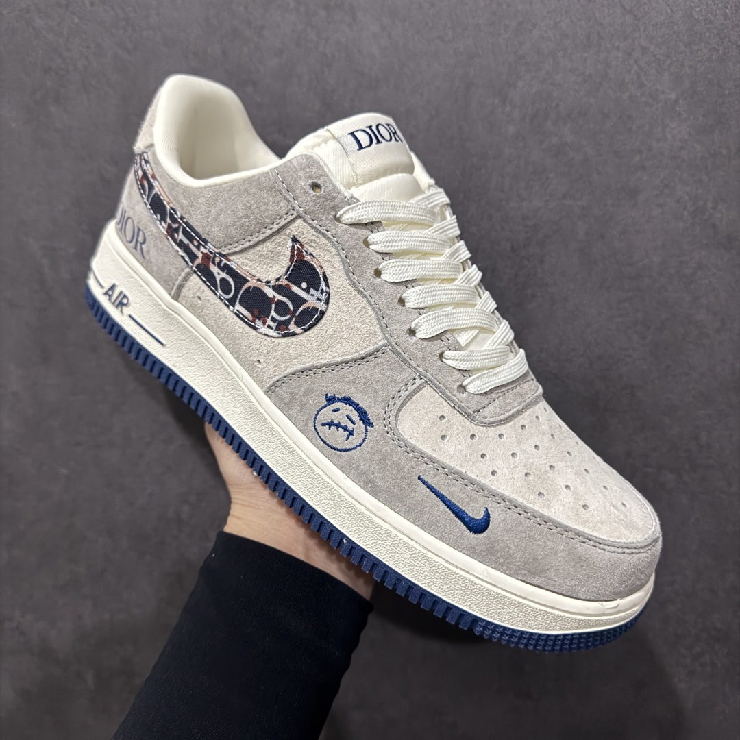 【定制版】Nike Air Force 1 Low 07 x Travis Scott x DIOR 灰蓝小钩  KK1988-044
