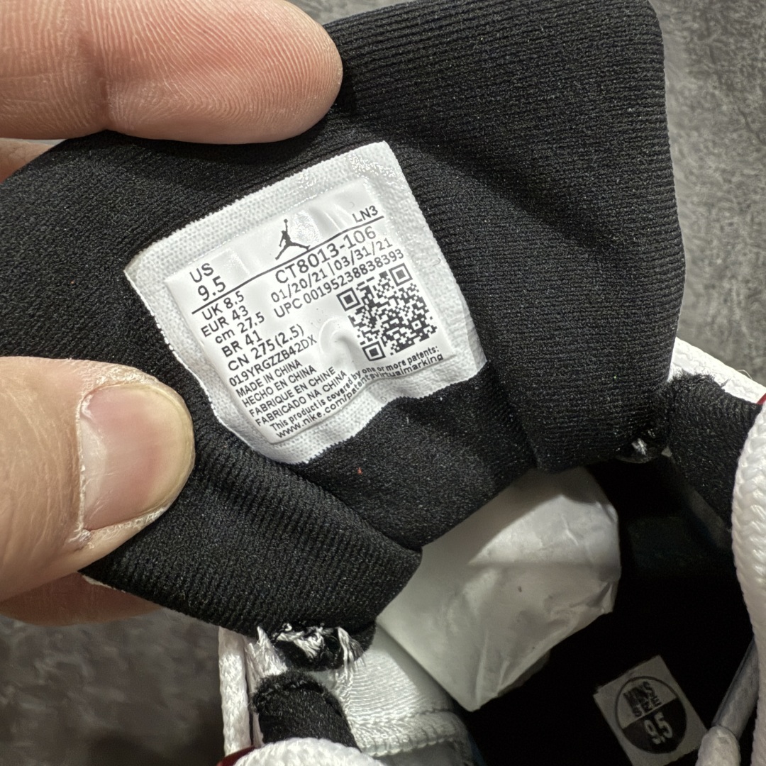 图片[8]-【TK至尊版】Air Jordan AJ12 Retro 潮流 中帮 复古篮球鞋 白红 CT8013-106 一比一原厂皮 最正确的版型 鞋盒 鞋盒标 芯片 更多12代的配色陆续出齐 真真的做到市场12代天花板 国外强烈推荐版本 外贸混卖专供品质 国内专业外贸AJ大厂出品 原厂楦头纸板 原厂皮料打造 原厂真碳板 内置气垫 尺码：40 40.5 41 42 42.5 43 44 44.5 45 46 47.5-选品中心