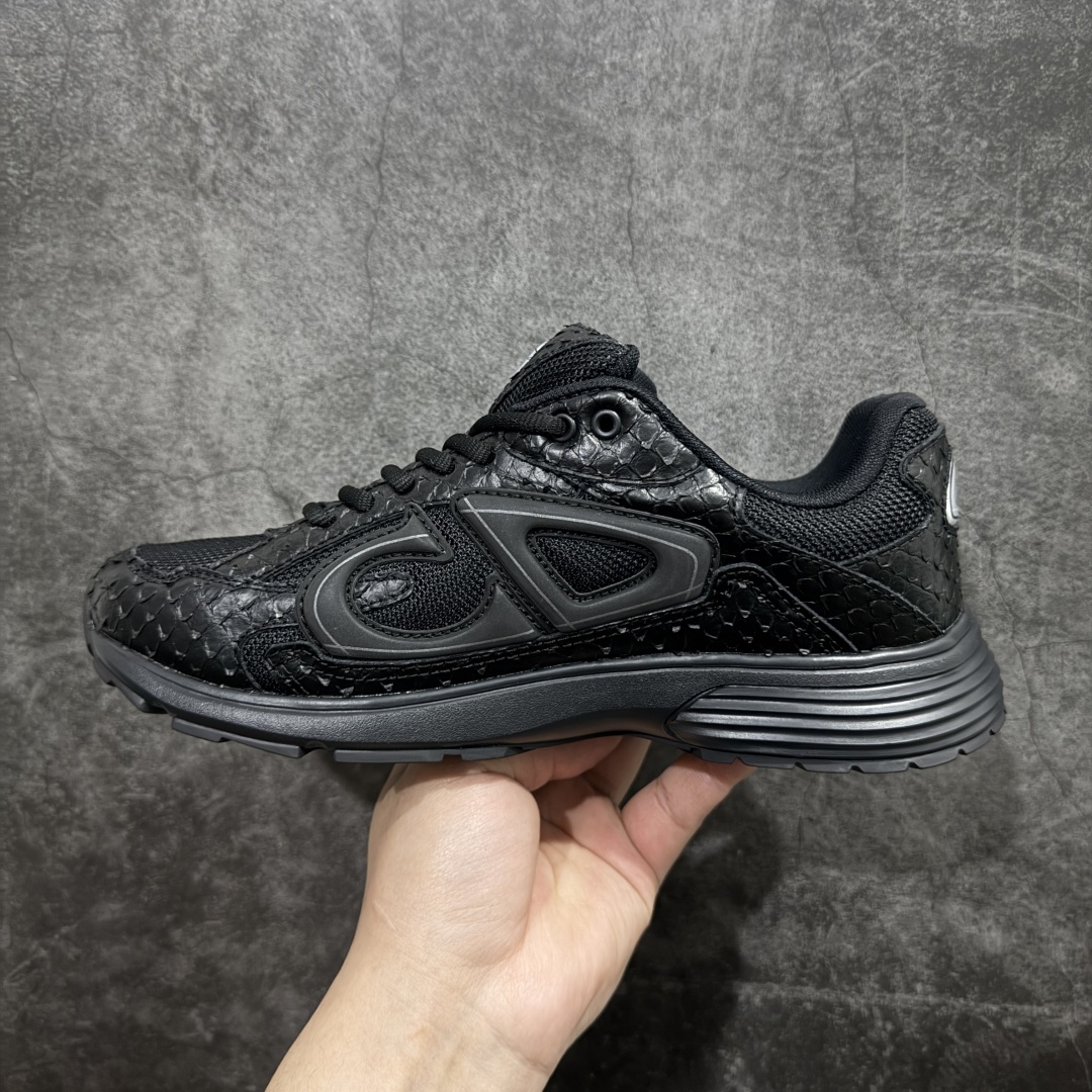 【总裁版】Dior B30 迪奥网眼织物低帮运动休闲鞋 蛇年限定 蛇纹