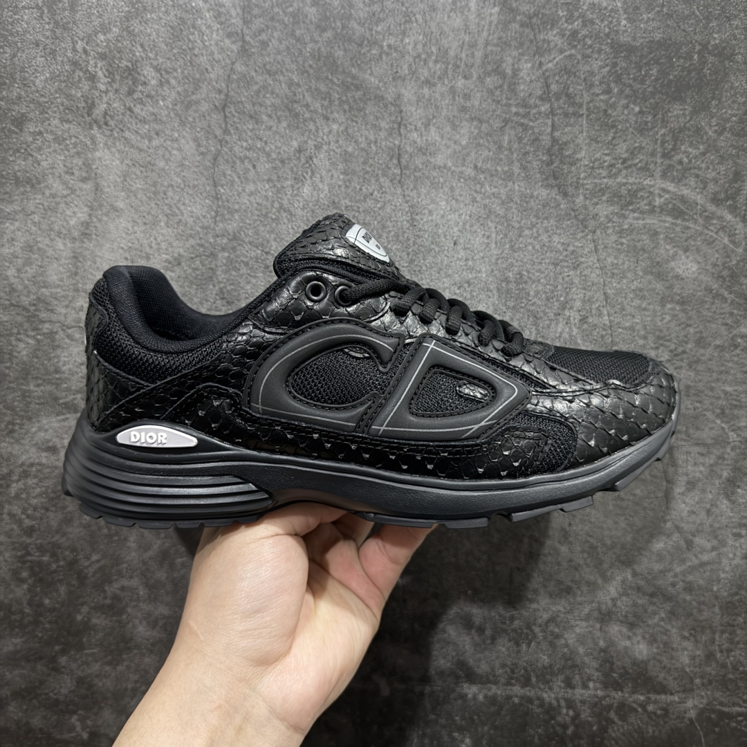 【总裁版】Dior B30 迪奥网眼织物低帮运动休闲鞋 蛇年限定 蛇纹