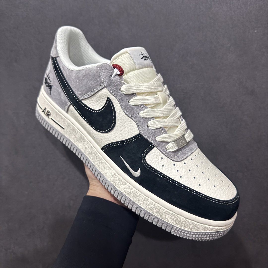 【定制版】Nike Air Force 1 Low 07 x Stussy 白黑灰小钩  XZ6188-363
