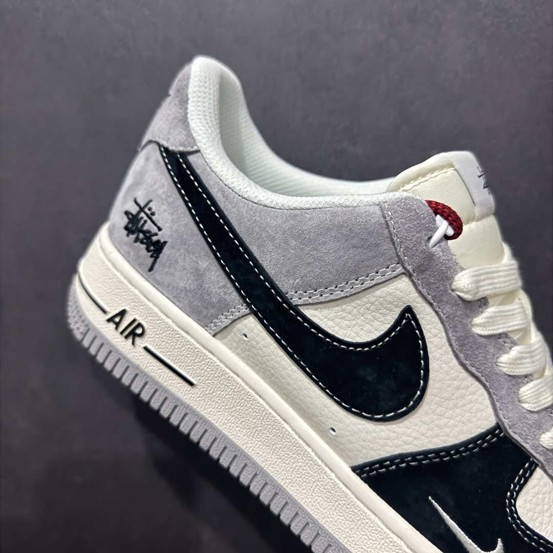 【定制版】Nike Air Force 1 Low 07 x Stussy 白黑灰小钩  XZ6188-363