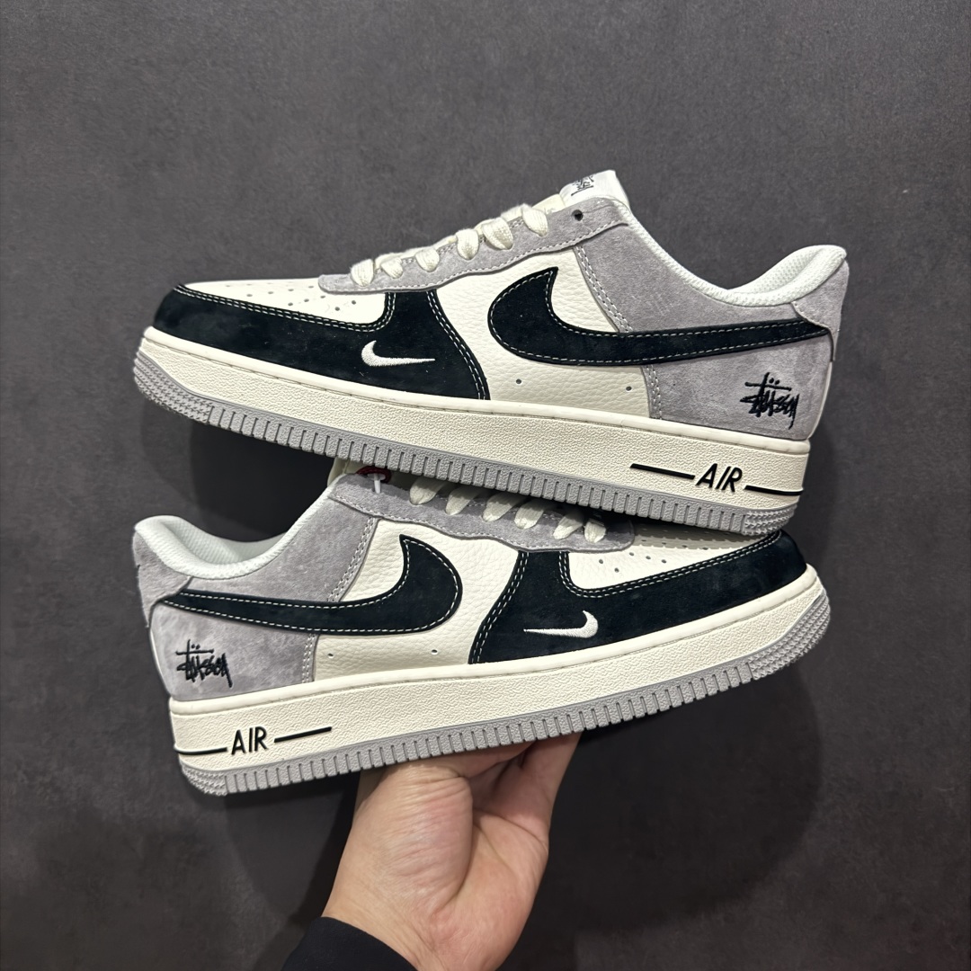 【定制版】Nike Air Force 1 Low 07 x Stussy 白黑灰小钩  XZ6188-363