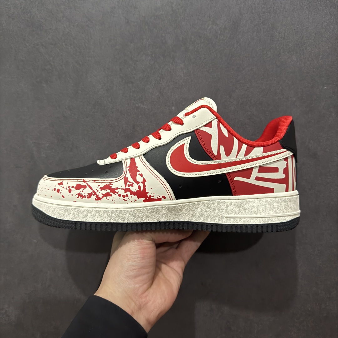 【定制版】Nike Air Force 1 Low 07 x Supreme 白黑红涂鸦  DF0188-020