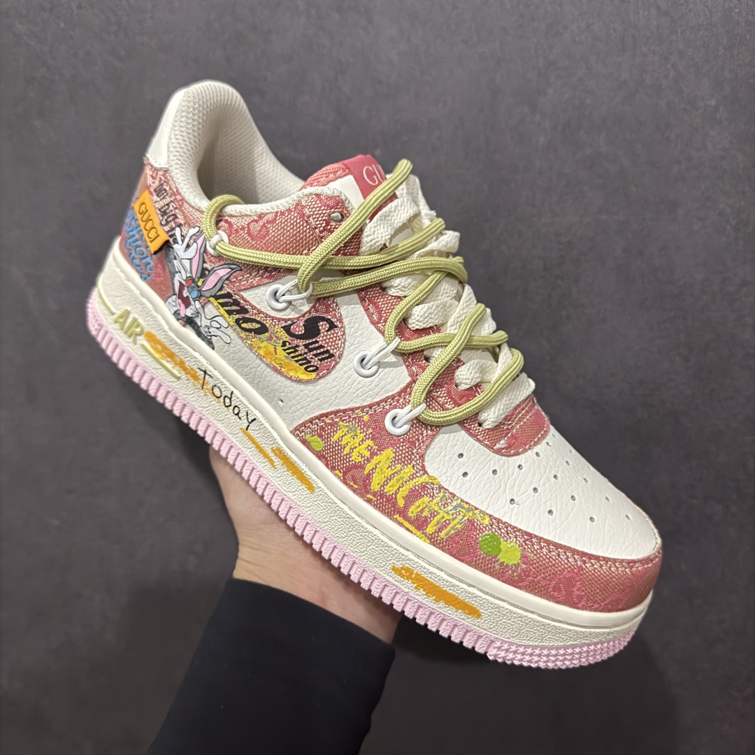 【定制版】Nike Air Force 1 Low 兔八哥解构绑带  BD0077-666