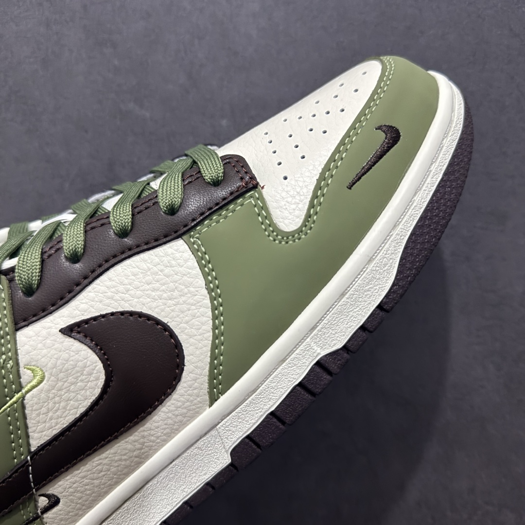 【定制版】Nk SB Dunk Low 斯图西联名 白绿黑勾 周年高端定制 低帮休闲板鞋 KK1333-020