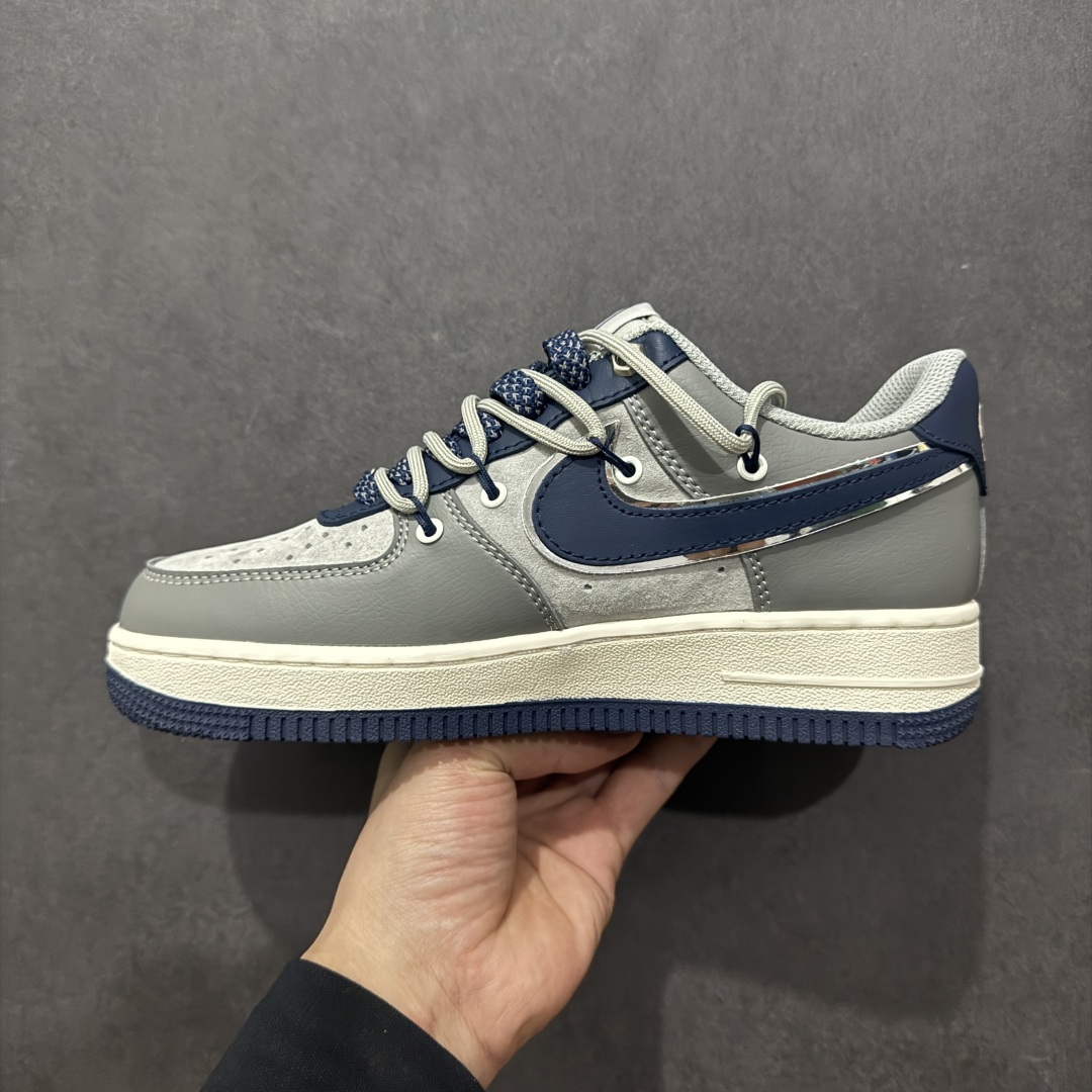 【定制版】Nike Air Force 1 Low 07 x Fragment Design 灰蓝小钩绑带满天星 SJ1198-111
