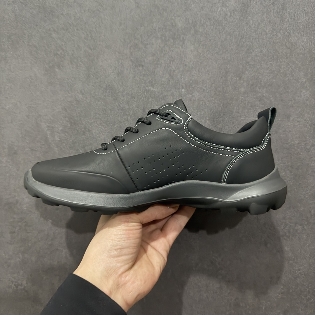 ECCO爱步男鞋真皮四季鞋 健步系列运动鞋休闲跑步鞋