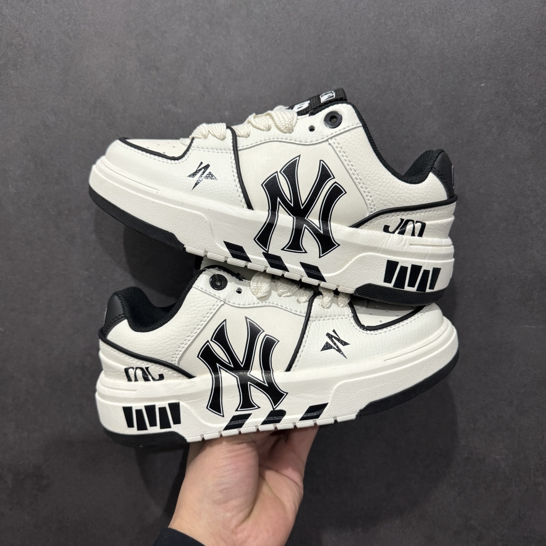  
【定制版】MLB Chunky Liner Basic 复古印花学长鞋系列低帮轻量增高厚底百搭休闲运