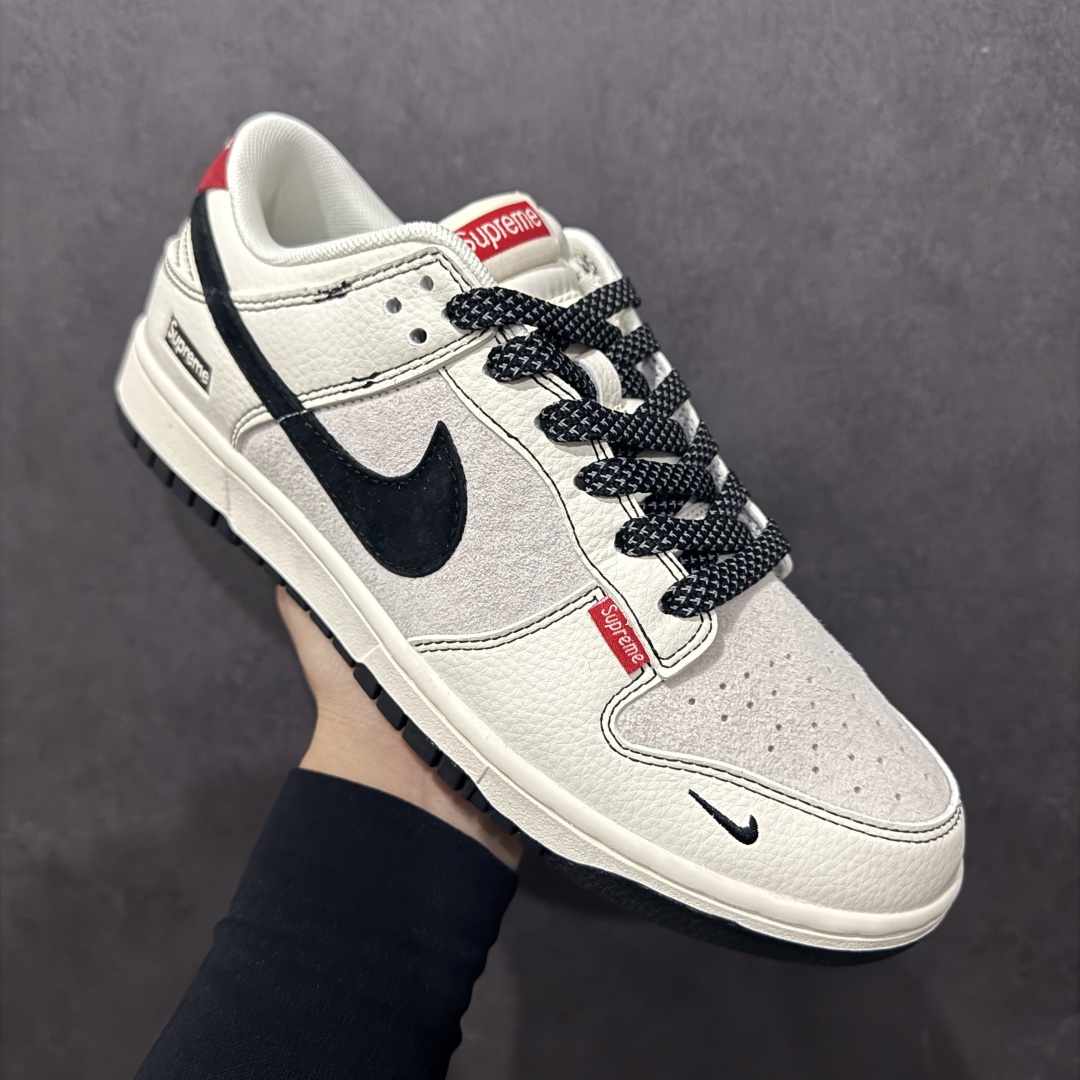 【定制版】Nk SB Dunk Low Supreme联名 红标黑线 周年高端定制 低帮休闲板鞋 BB7518-024