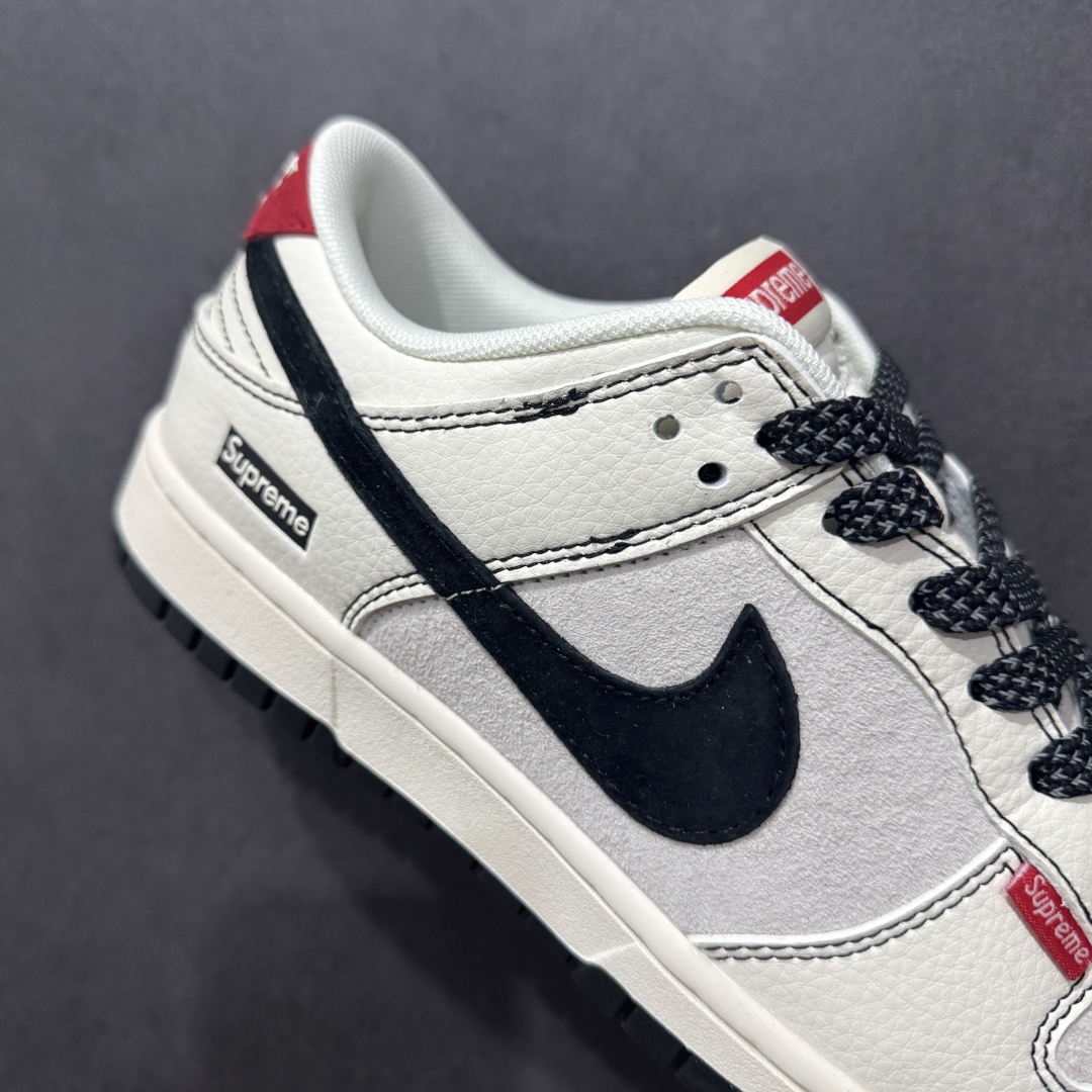 【定制版】Nk SB Dunk Low Supreme联名 红标黑线 周年高端定制 低帮休闲板鞋 BB7518-024