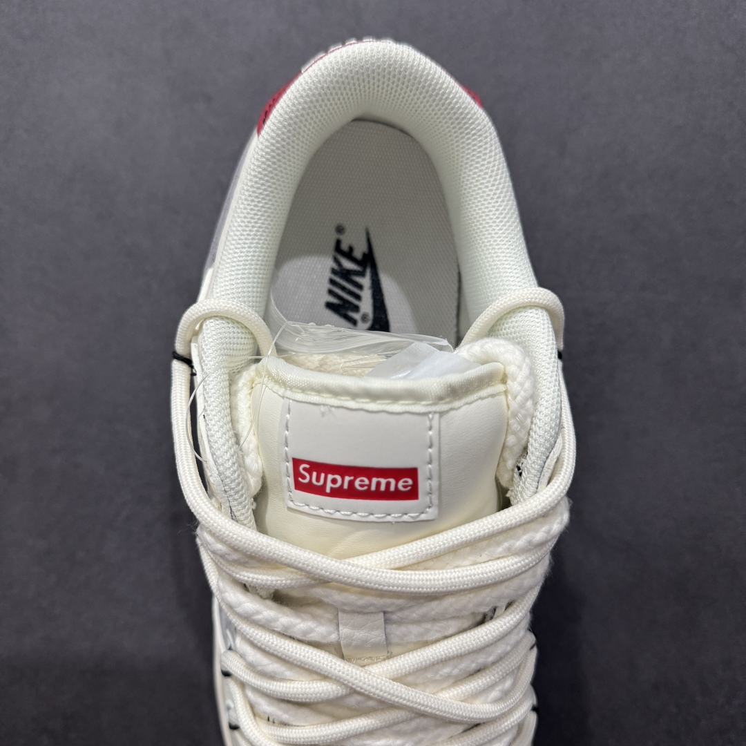【定制版】Nike SB Dunk Low x Stussy 白黑灰小钩麻绳绑带 YX5066-269
