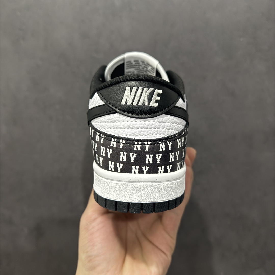 【定制版】Nk SB Dunk Low MLB联名 满文黑勾 周年高端定制 低帮休闲板鞋  LW1818-111