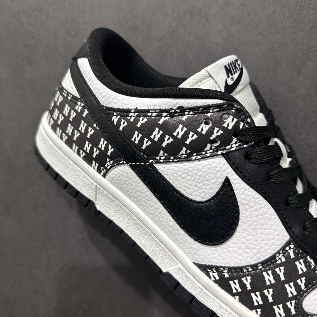 【定制版】Nk SB Dunk Low MLB联名 满文黑勾 周年高端定制 低帮休闲板鞋  LW1818-111