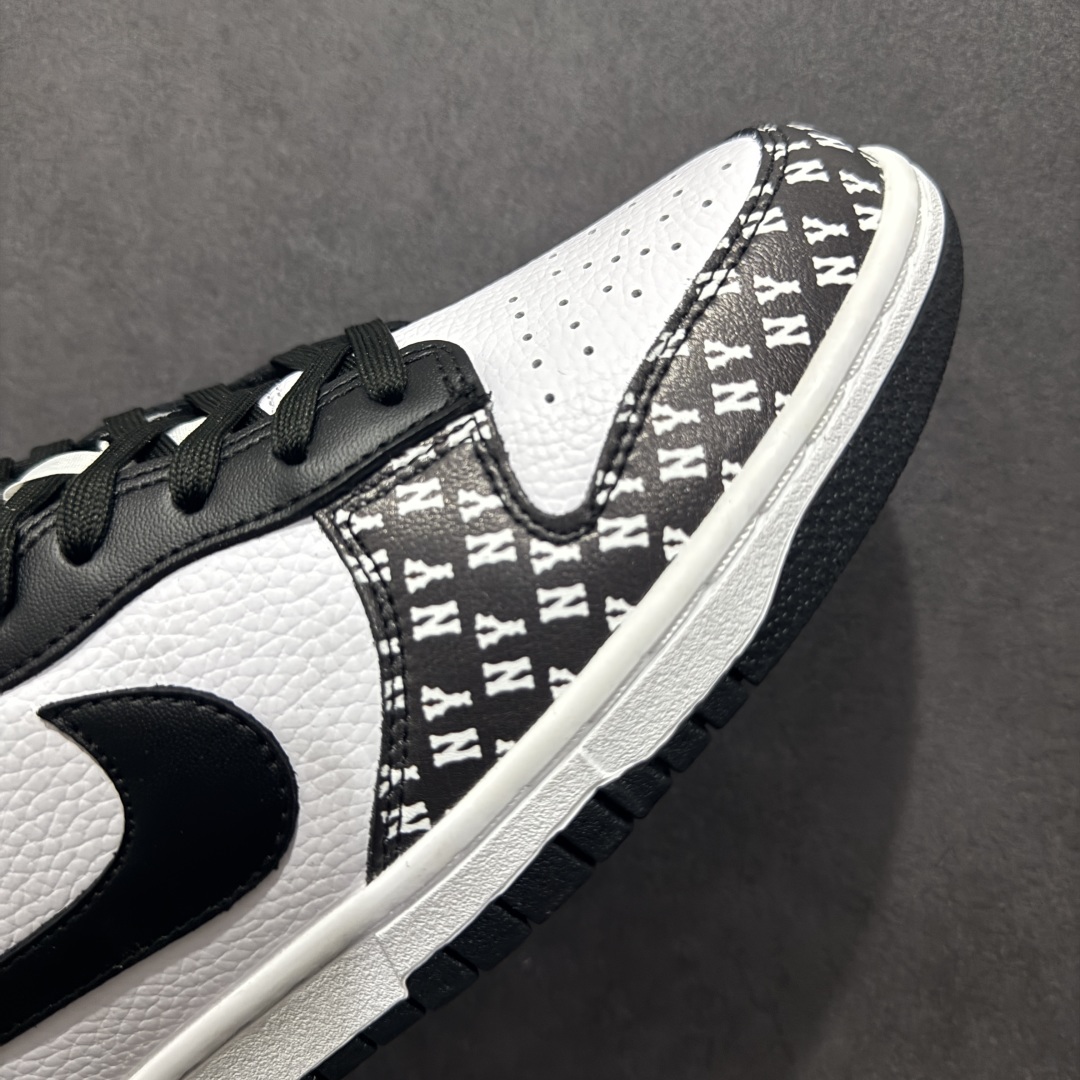 【定制版】Nk SB Dunk Low MLB联名 满文黑勾 周年高端定制 低帮休闲板鞋  LW1818-111