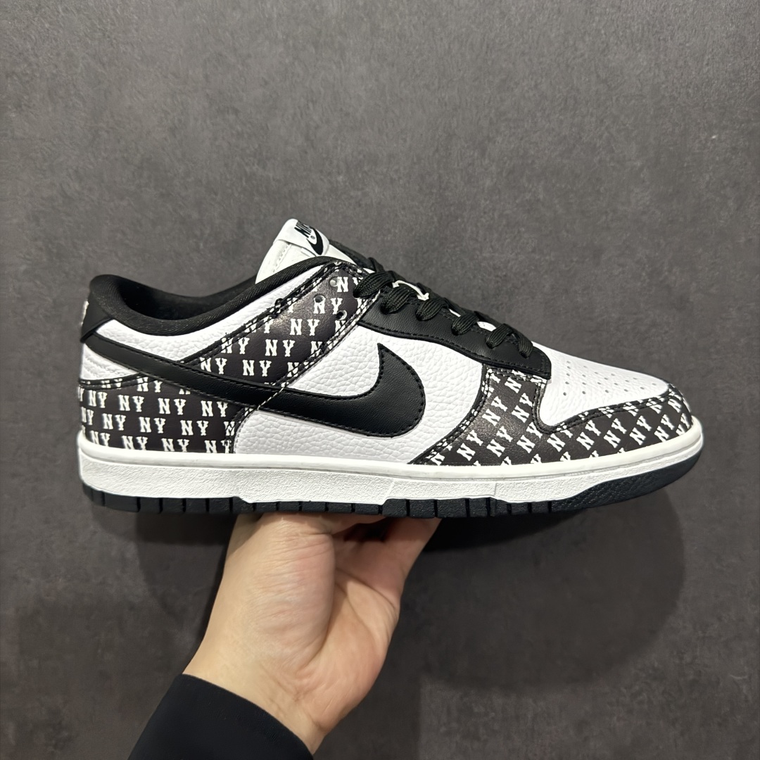 【定制版】Nk SB Dunk Low MLB联名 满文黑勾 周年高端定制 低帮休闲板鞋  LW1818-111