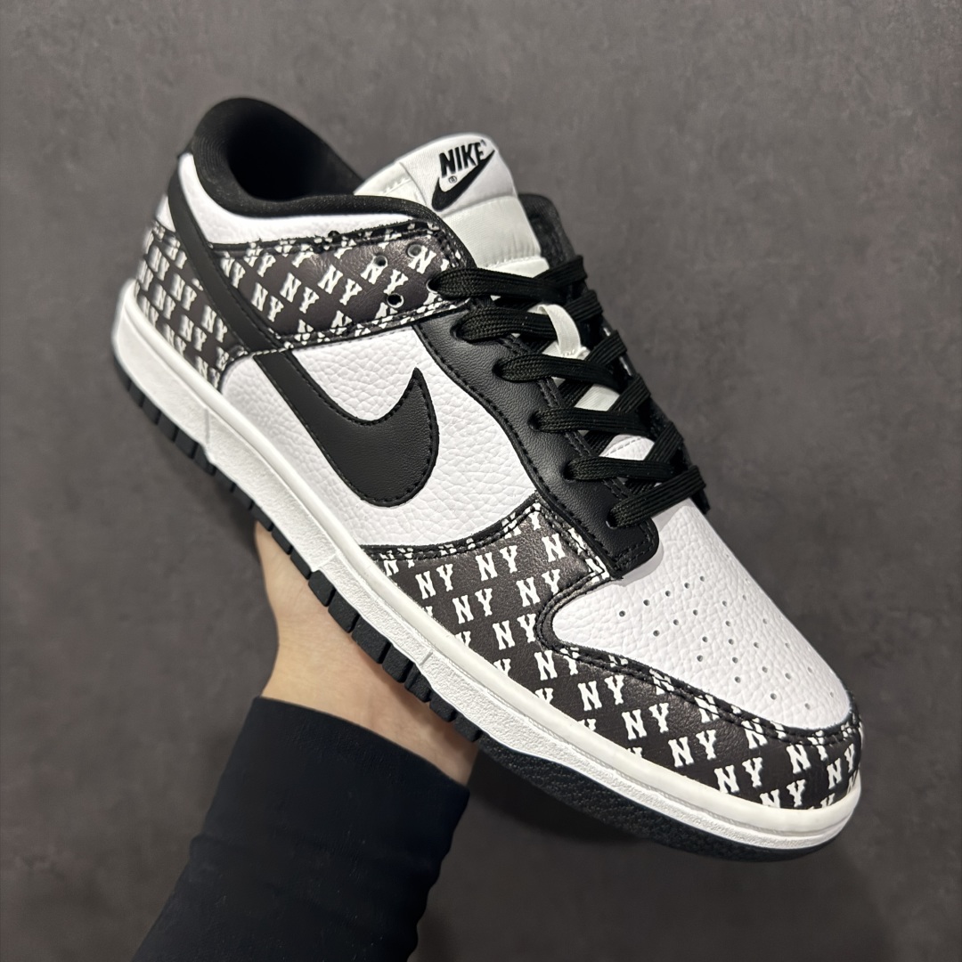 【定制版】Nk SB Dunk Low MLB联名 满文黑勾 周年高端定制 低帮休闲板鞋  LW1818-111
