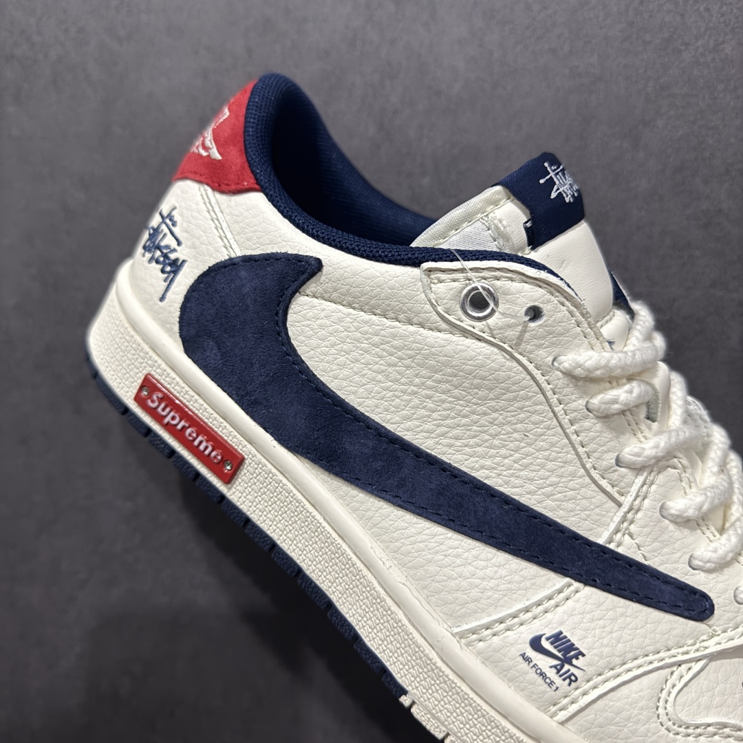 【定制版】Fragment x Travis Scott x斯图西 Air Jordan 1 Low 三方联名倒钩 SJ2068-147