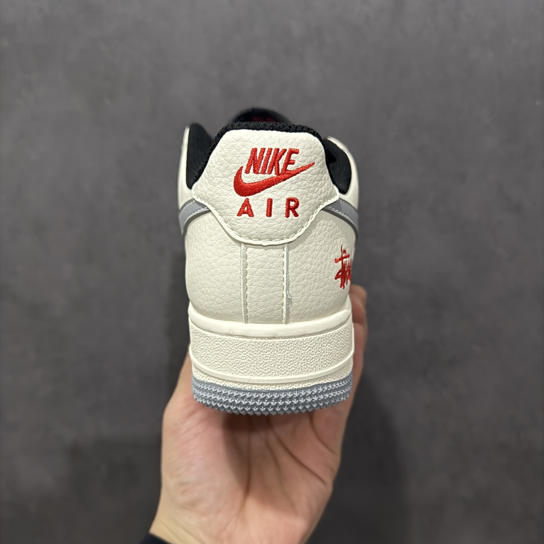 【定制版】Nike Air Force 1 Low 07 x Stussy 白灰黑小钩  XZ6188-766